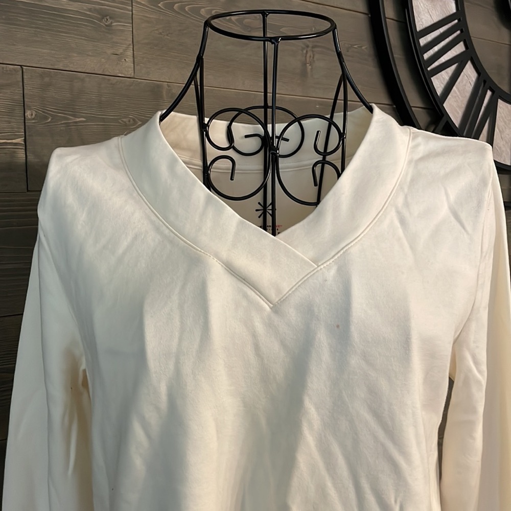 Isaac Mizrahi live V-neck Long sleeve top - Picture 3 of 7